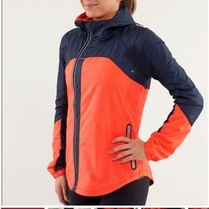 Lululemon asymmetric zip Get Up and Glow jacket